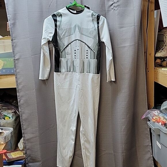 Star Wars Storm Trooper Child Halloween/Cosplay Costume Jumpsuit One Size Rubies - Picture 2 of 10